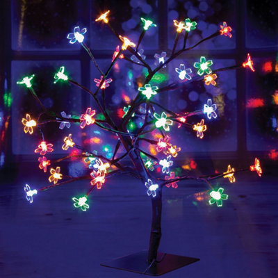 THE CHRISTMAS WORKSHOP 76440 60CM MULTI-COLOURED LED BLOSSOM TREE