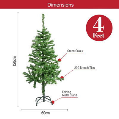 The Christmas Workshop 76710 4ft Traditional Artificial Christmas Tree