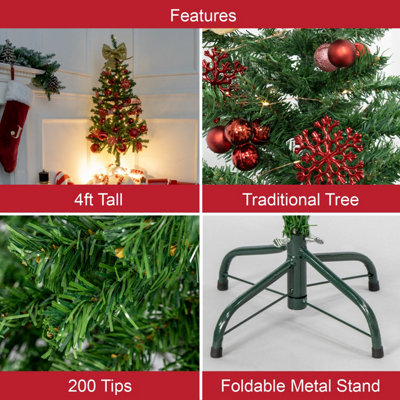 The Christmas Workshop 76710 4ft Traditional Artificial Christmas Tree - 4