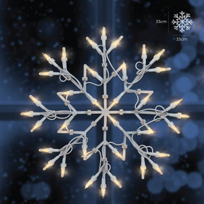 18” Wood Metal Snowflake Ornament - Medium