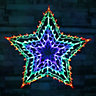 The Christmas Workshop 77710 Multi-Coloured Star Christmas Light With 35 LED Lights