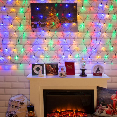 The Christmas Workshop 77970 150 LED Multi-Coloured Christmas Net Lights - 7