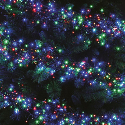 The Christmas Workshop 78460 960 Multi-Coloured LED Chaser Cluster Christmas Lights