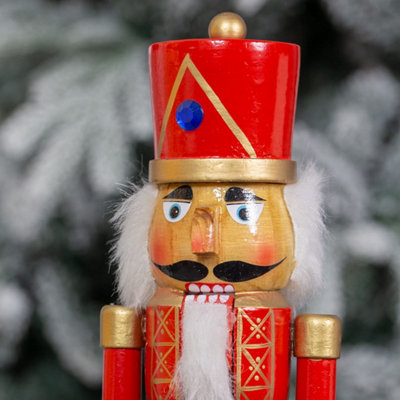 The Christmas Workshop 81550 35cm Tall Wooden Nutcracker Soldier