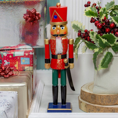 Christmas decorations store wooden soldiers