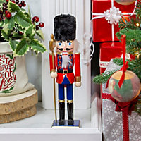 The Christmas Workshop 81570 30cm Tall Wooden Nutcracker Soldier