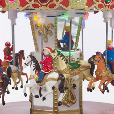 The Christmas Workshop 82790 Revolving Musical Carousel