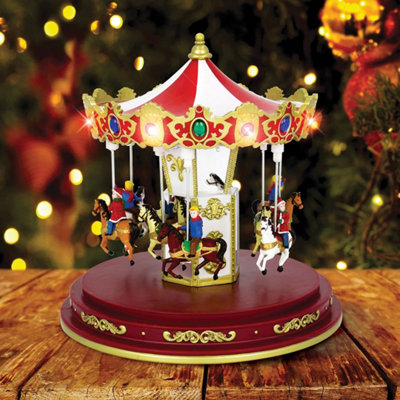 The Christmas Workshop 82790 Revolving Musical Carousel - 3