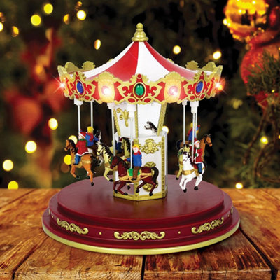 The Christmas Workshop 82790 Revolving Musical Carousel
