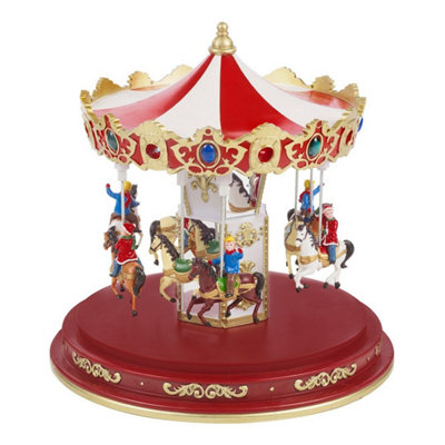 The Christmas Workshop 82790 Revolving Musical Carousel