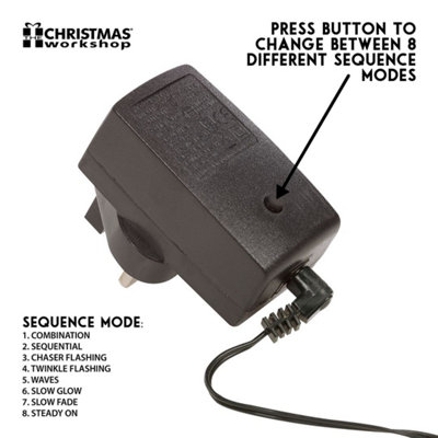 The Christmas Workshop 86590 180 LED Warm White Christmas Window Lights - 9