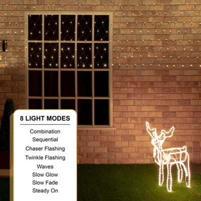 The Christmas Workshop 88370 360 LED Warm White Christmas Window Lights