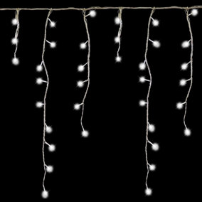 The Christmas Workshop 960 Bright White Icicle Christmas Lights For Indoor Or Outdoor Use