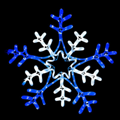 The Christmas Workshop Blue & White Snowflake Rope Light Price Comparisons | Compare The Build