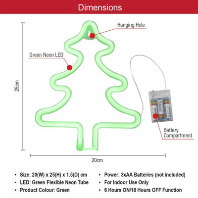 The Christmas Workshop Christmas Tree LED Neon Light