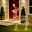 The Christmas Workshop Light-Up Standing Reindeer / Outdoor Decoration With 250 Warm White LED Lights