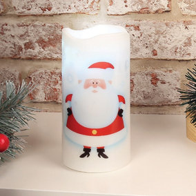 The Christmas Workshop Santa LED Projector Candle