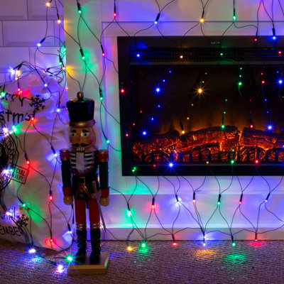 The Christmas Workshop Set of 100 Multi-Coloured Net Lights - 7