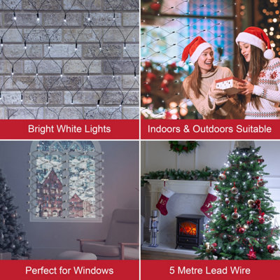 The Christmas Workshop Set of 108 Bright White Net Lights - 3
