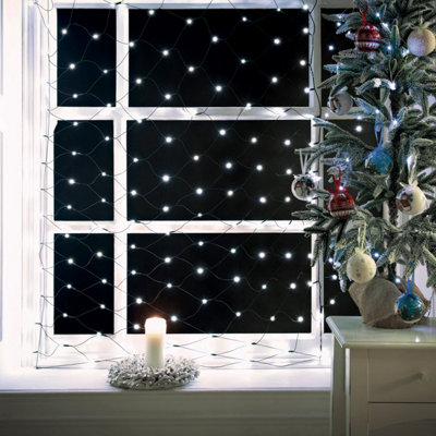 The Christmas Workshop Set of 108 Bright White Net Lights - 8