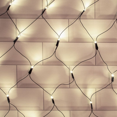 The Christmas Set of 360 Bright White Net Lights DIY at B&Q
