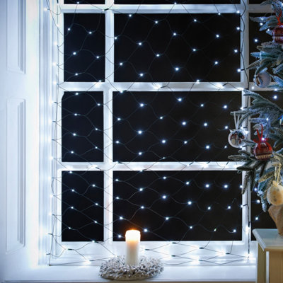 The Christmas Workshop Set of 360 Bright White Net Lights