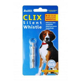 The Company Of Animals CLIX Silent Whistle Silver (One Size)