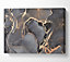 The Dark Grey Darkness Glitter Canvas Print Wall Art - Medium 20 x 32 Inches