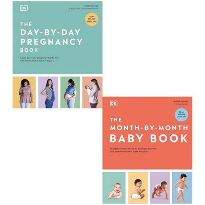 The Day-by-Day Pregnancy Book, The Month-by-Month Baby Book 2 Books ...