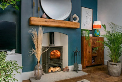 The Farmhouse Warm Oak Fireplace Beam 14cm x 14cm x 130cm