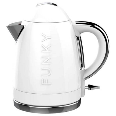 The Funky Appliance Company 1.7 Litre Kettle and 4 Slice Toaster Set White