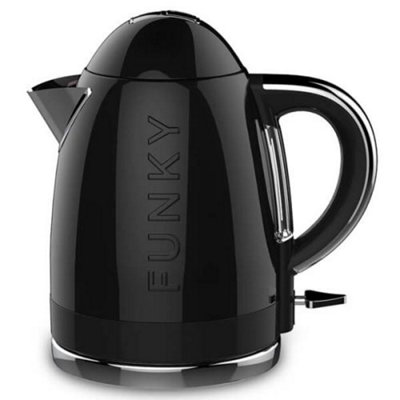 The Funky Appliance Company 1.7 Litre Kettle Black DIY at B&Q