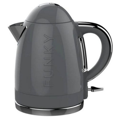 The Funky Appliance Company 1.7L Kettle Grey | DIY at B&Q