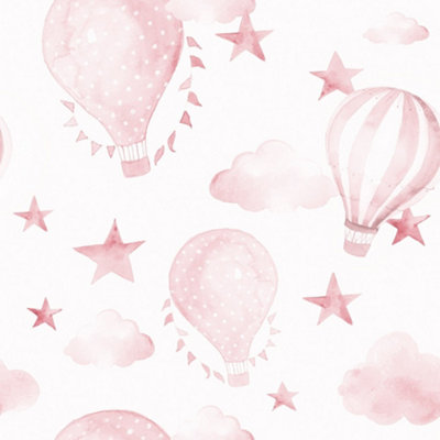 The Great Adventure Wallpaper In Pink And White