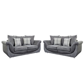 The Great British Sofa Company Balmoral Pair of 2 Seater Contemporary Sofas