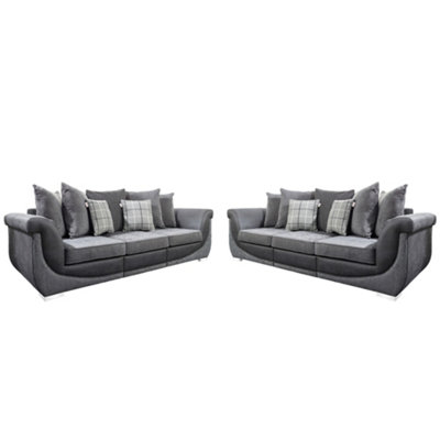 The Great British Sofa Company Balmoral Pair of 3 Seater Contemporary Sofas