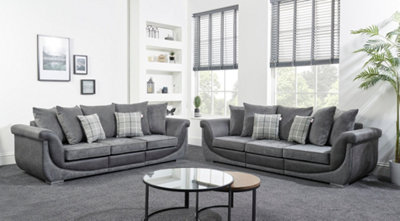 The Great British Sofa Company Balmoral Pair of 3 Seater Contemporary Sofas