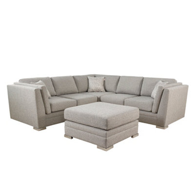 The Great British Sofa Company Charlotte 2&2 Seater Light Grey Corner ...