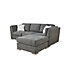 The Great British Sofa Company Charlotte 3 Seater Dark Grey Sofa With Footstool