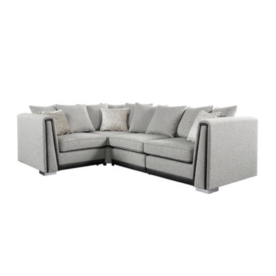 The Great British Sofa Company Edinburgh 2&1 Seater Light Grey Corner Sofa