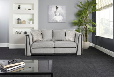 The Great British Sofa Company Edinburgh 2 Seater Light Grey Sofa