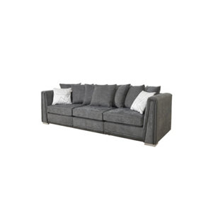 The Great British Sofa Company Edinburgh 3 Seater Dark Grey Sofa