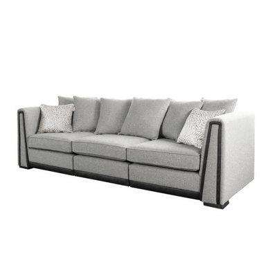 The Great British Sofa Company Edinburgh 3 Seater Light Grey Sofa