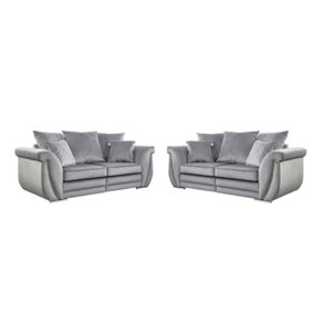 The Great British Sofa Company Hampton Pair of 2 Seater Velvet Sofas