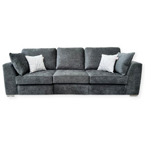 The Great British Sofa Company Hatton 3 Seater Dark Grey Sofa