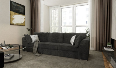 The Great British Sofa Company Hatton 3 Seater Dark Grey Sofa