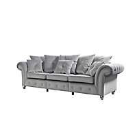 The Great British Sofa Company Kensington 3 Seater Velvet Sofa