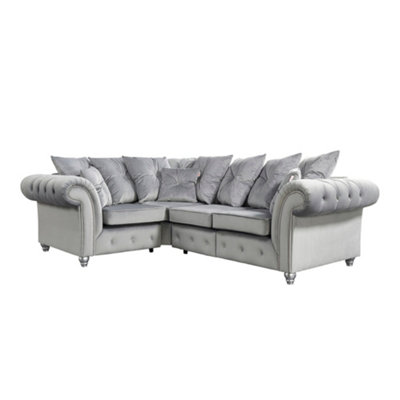 The Great British Sofa Company Kensington Corner 2&1 Seater Velvet Sofa