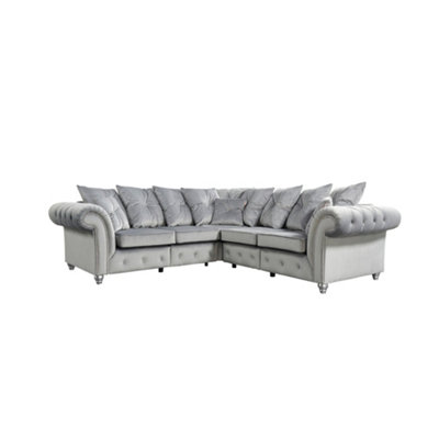 The Great British Sofa Company Kensington Corner 2&2 Seater Velvet Sofa