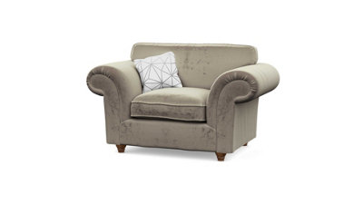 The Great British Sofa Company Windsor Mink Armchair - Brown Feet